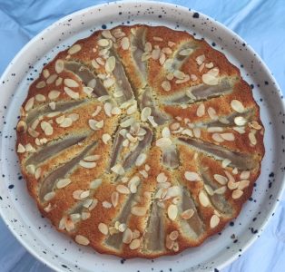 No Pastry Pear and Almond Tart