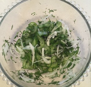 Pickled Cucumber and Dill Salad